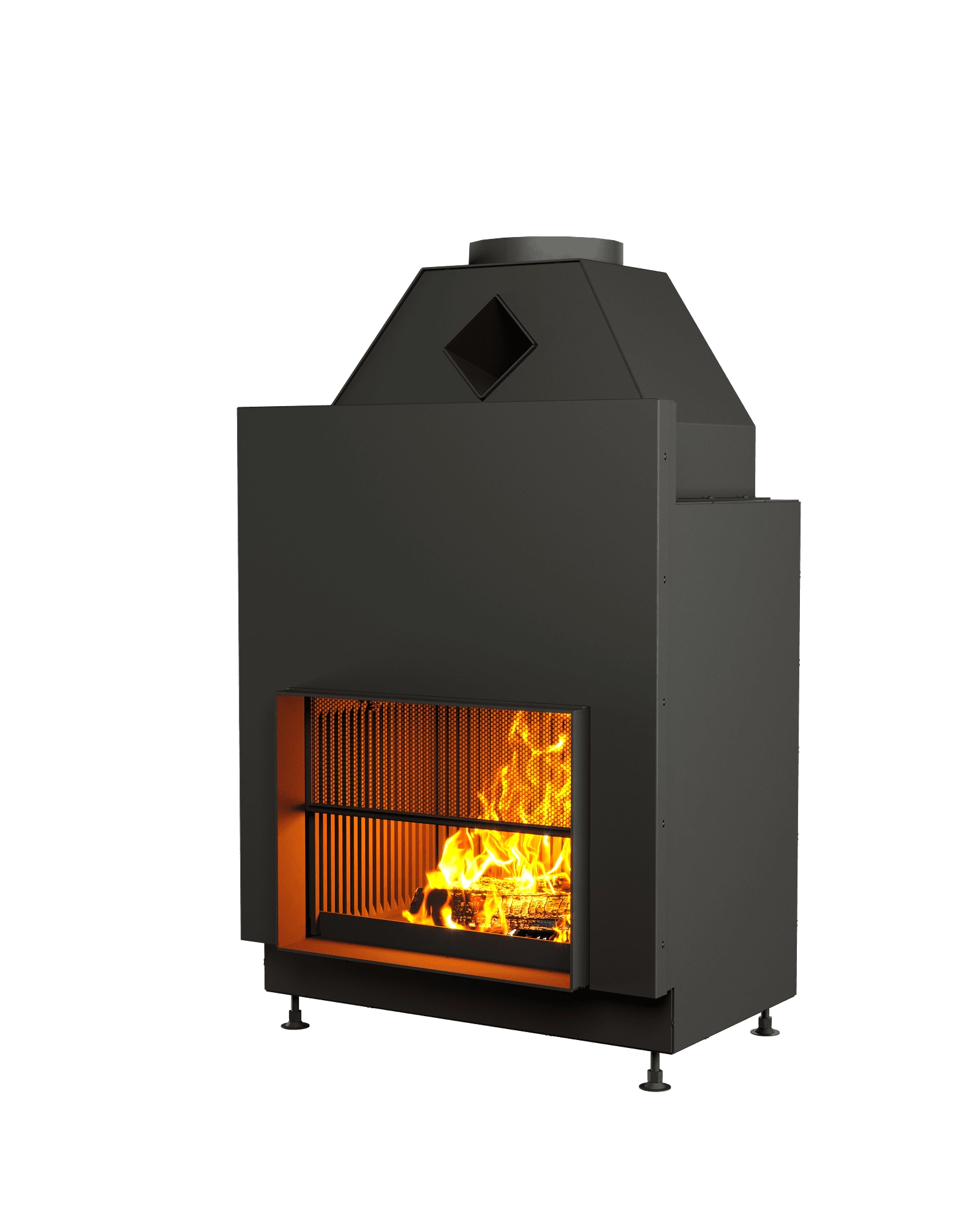 ОТКРЫТАЯ КАМИННАЯ ТОПКА С СЕТКОЙ АСТОВ О1С 65\50