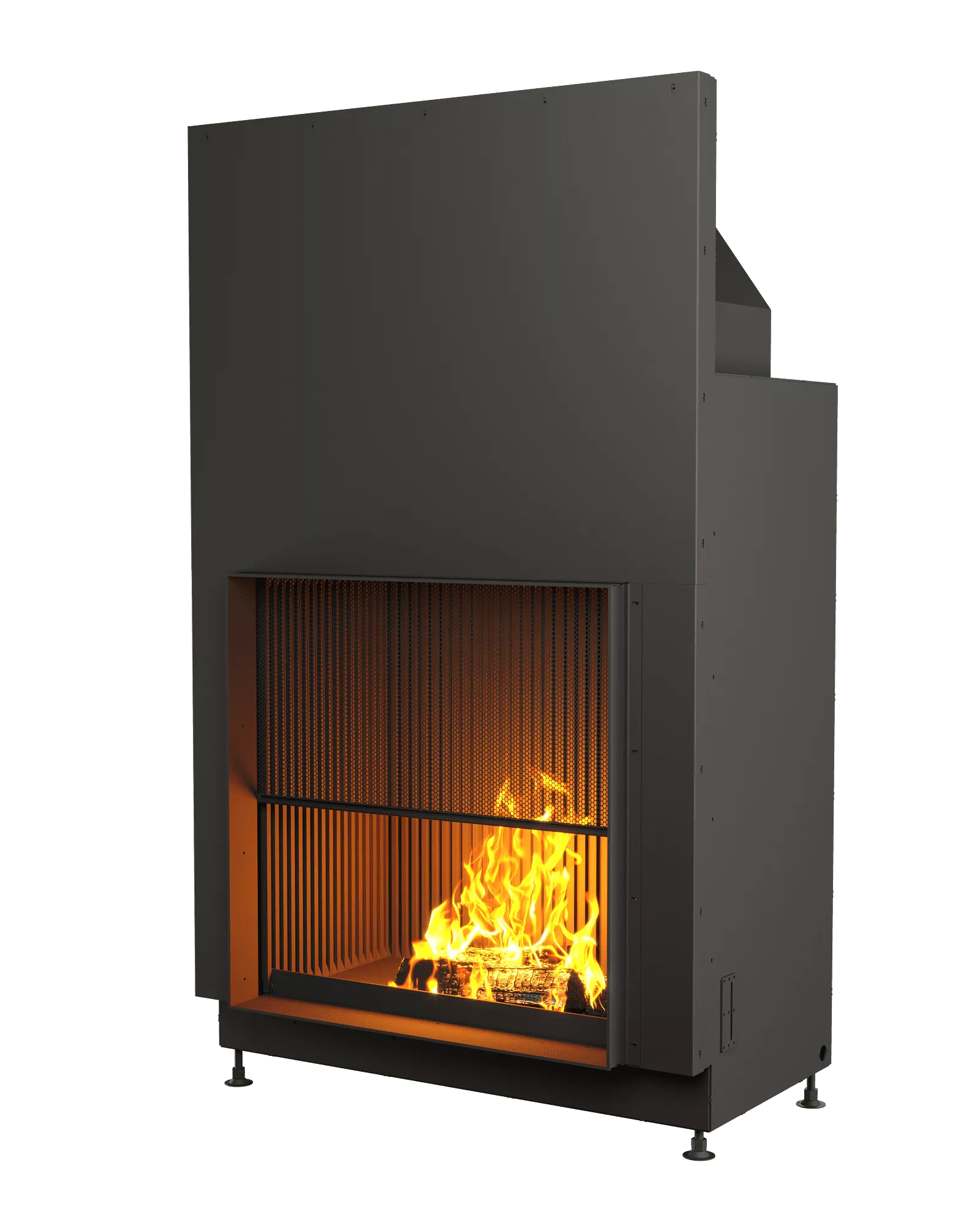 ОТКРЫТАЯ КАМИННАЯ ТОПКА С СЕТКОЙ АСТОВ О1С 85\85