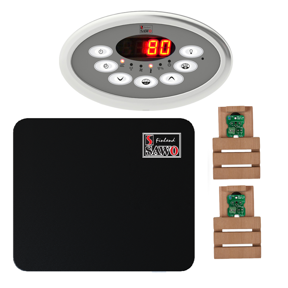 SAWO КОМПЛЕКТ УПРАВЛЕНИЯ INNOVA CLASSIC S COMBI ДО 15 КВТ, ЧЕРНЫЙ