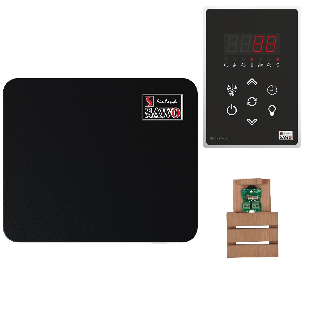 SAWO КОМПЛЕКТ УПРАВЛЕНИЯ INNOVA CLASSIC V2 ДО 15 КВТ, ЧЕРНЫЙ