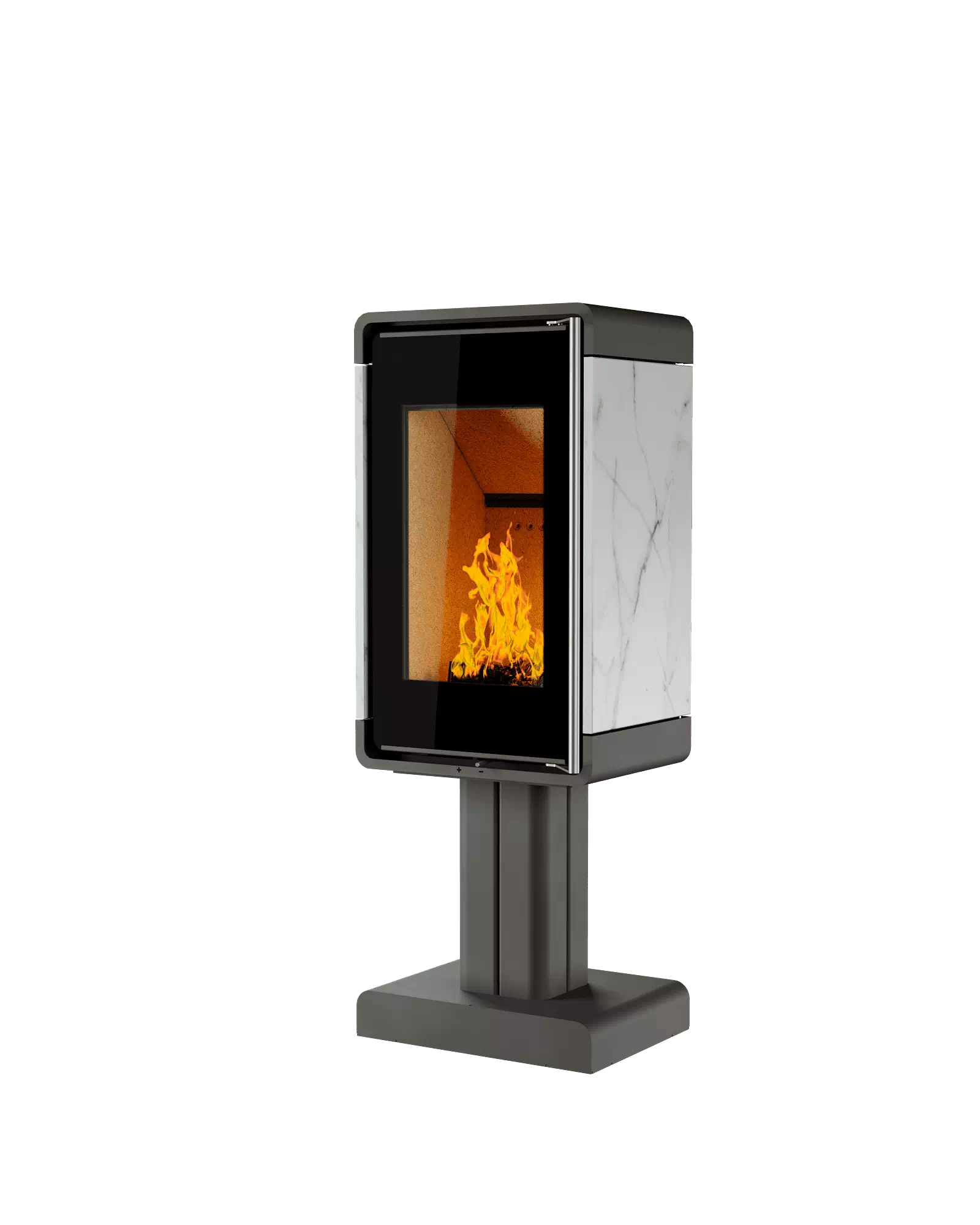 ПЕЧЬ-КАМИН АСТОВ КУБ (ПК 4581) (КАМ. НА НОГЕ)