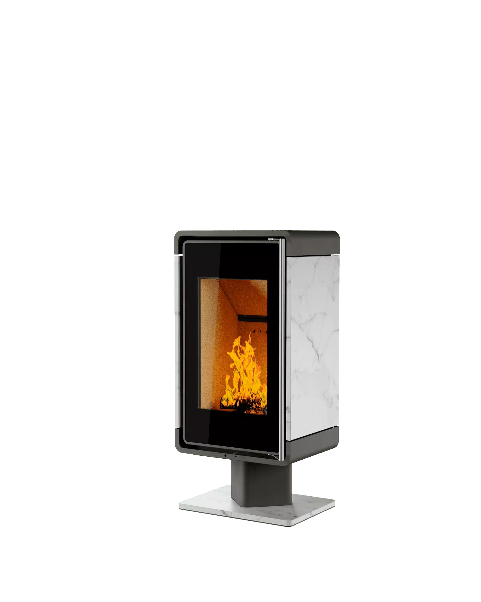 ПЕЧЬ-КАМИН АСТОВ КУБ (ПК 4581) (КАМ. НА НИЗКОЙ НОГЕ)